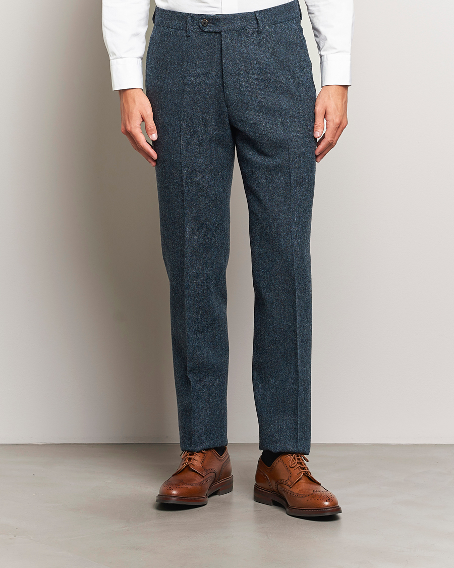 Herr |  | Walker Slater | Edward Wool Donegal Trousers Navy