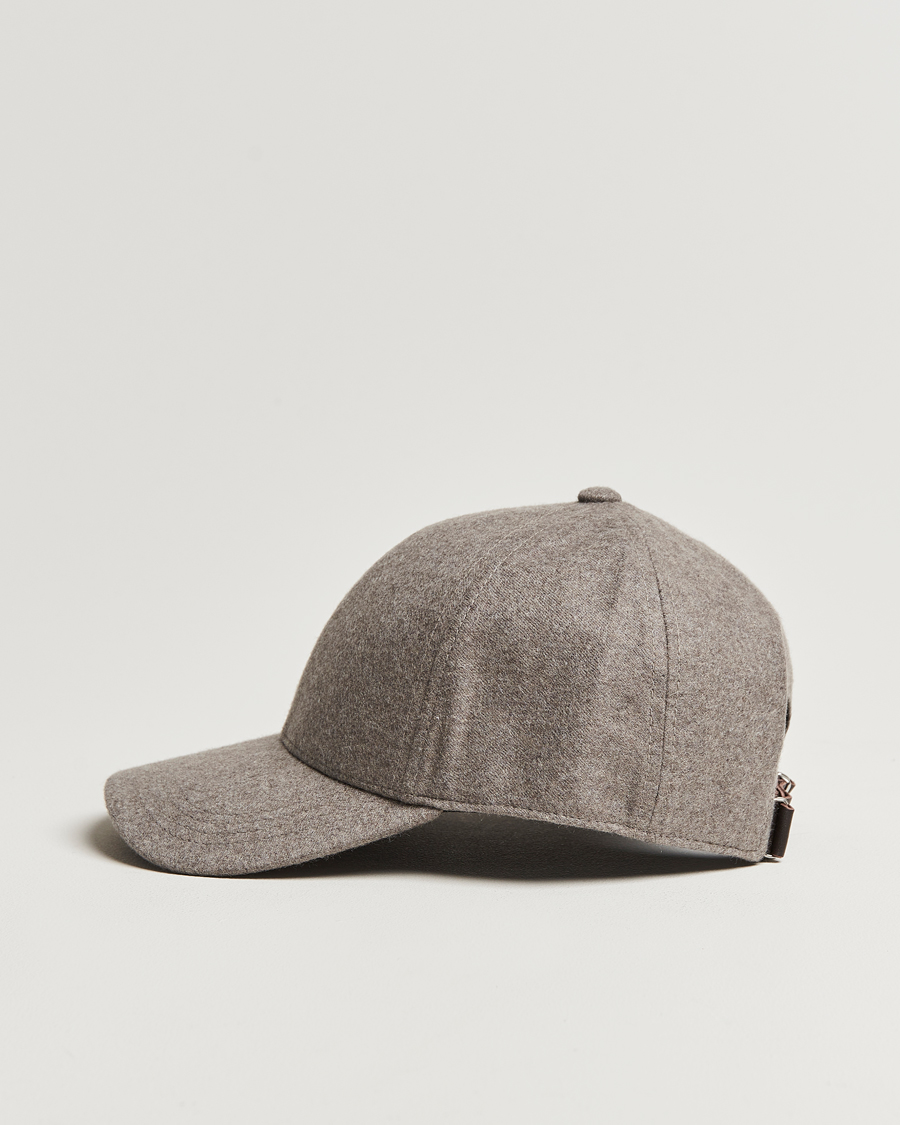 Herr |  | Varsity Headwear | Cashmere Baseball Cap Marble Beige