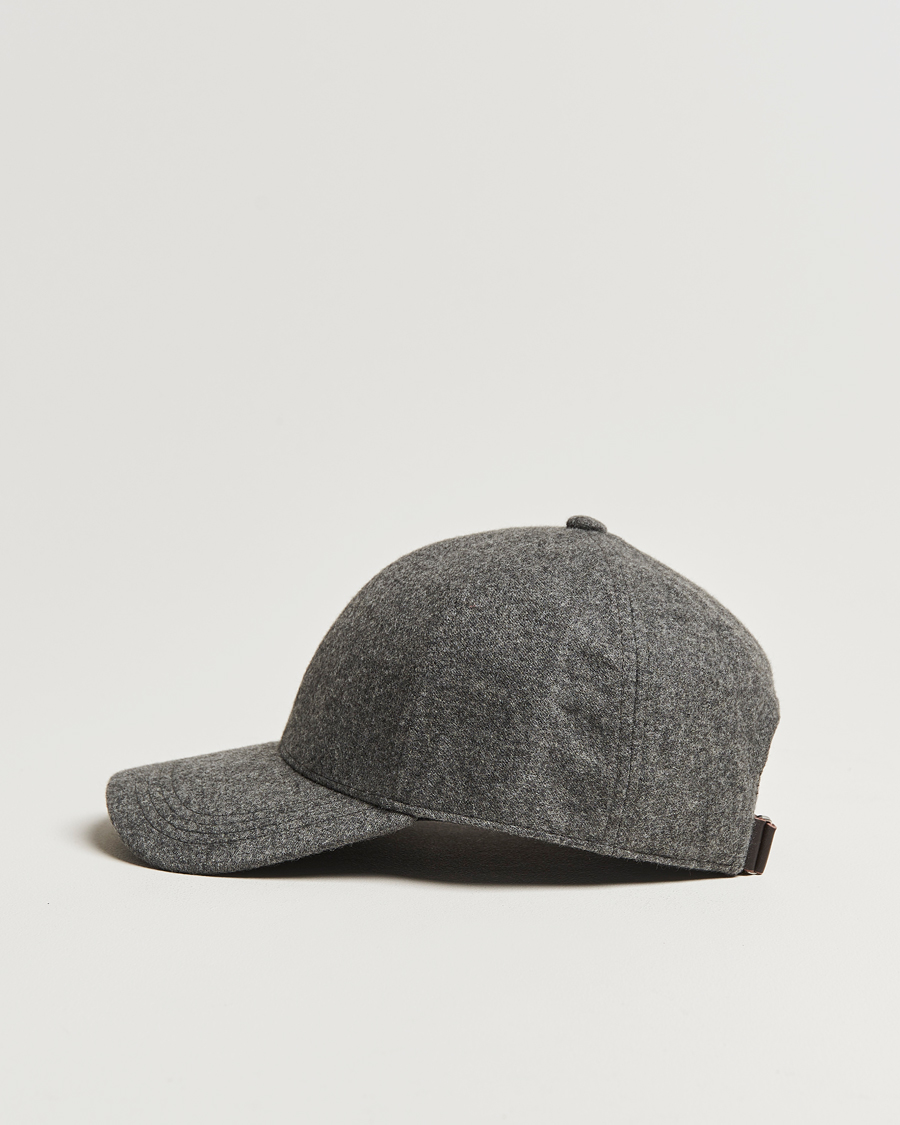 Herr |  | Varsity Headwear | Cashmere Baseball Cap Flint Grey