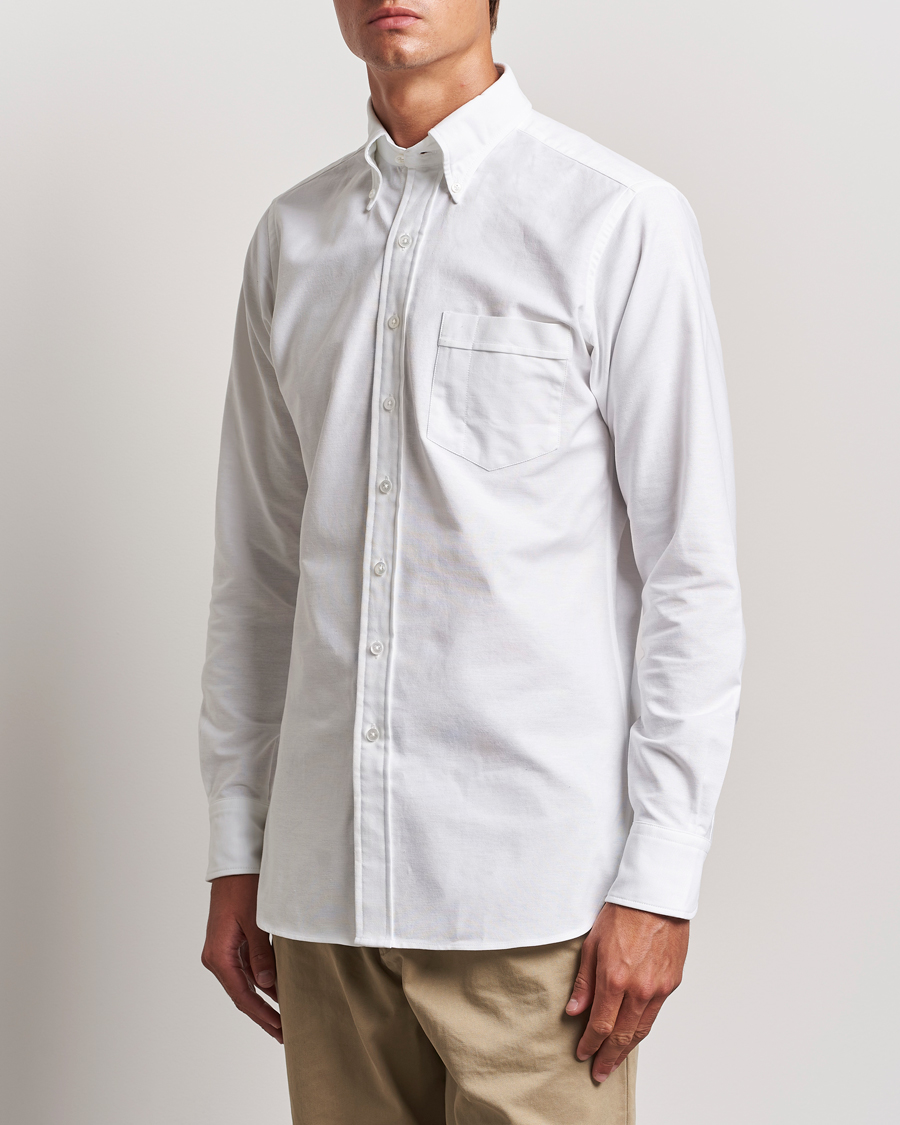 Herr |  | Drake\'s | Button Down Oxford Shirt White