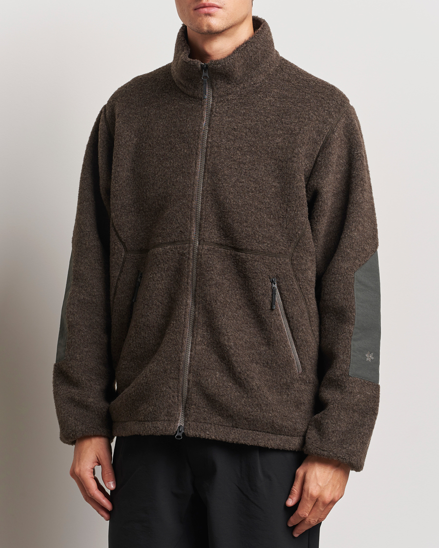 Herr |  | Goldwin | Wool Boa Fleece Jacket Brown