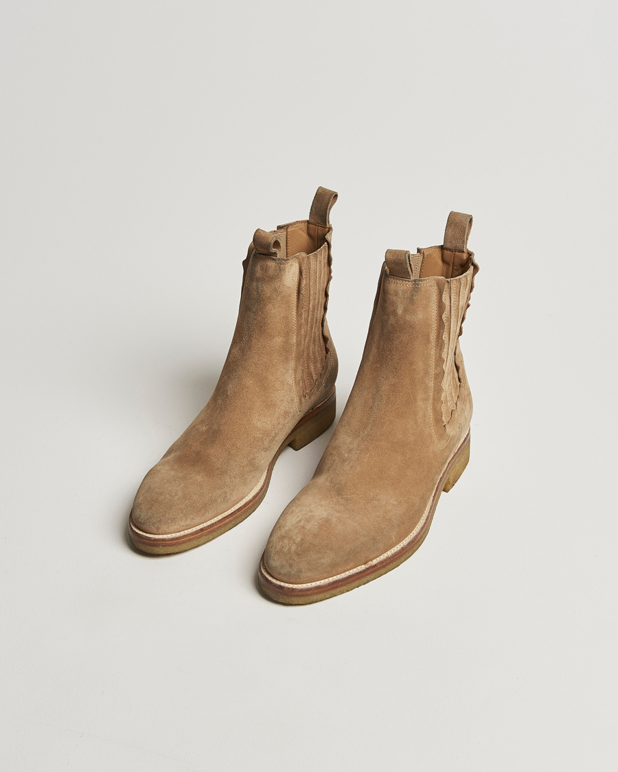 Herr | Kängor | Golden Goose | Chelsea Boots Beige Suede