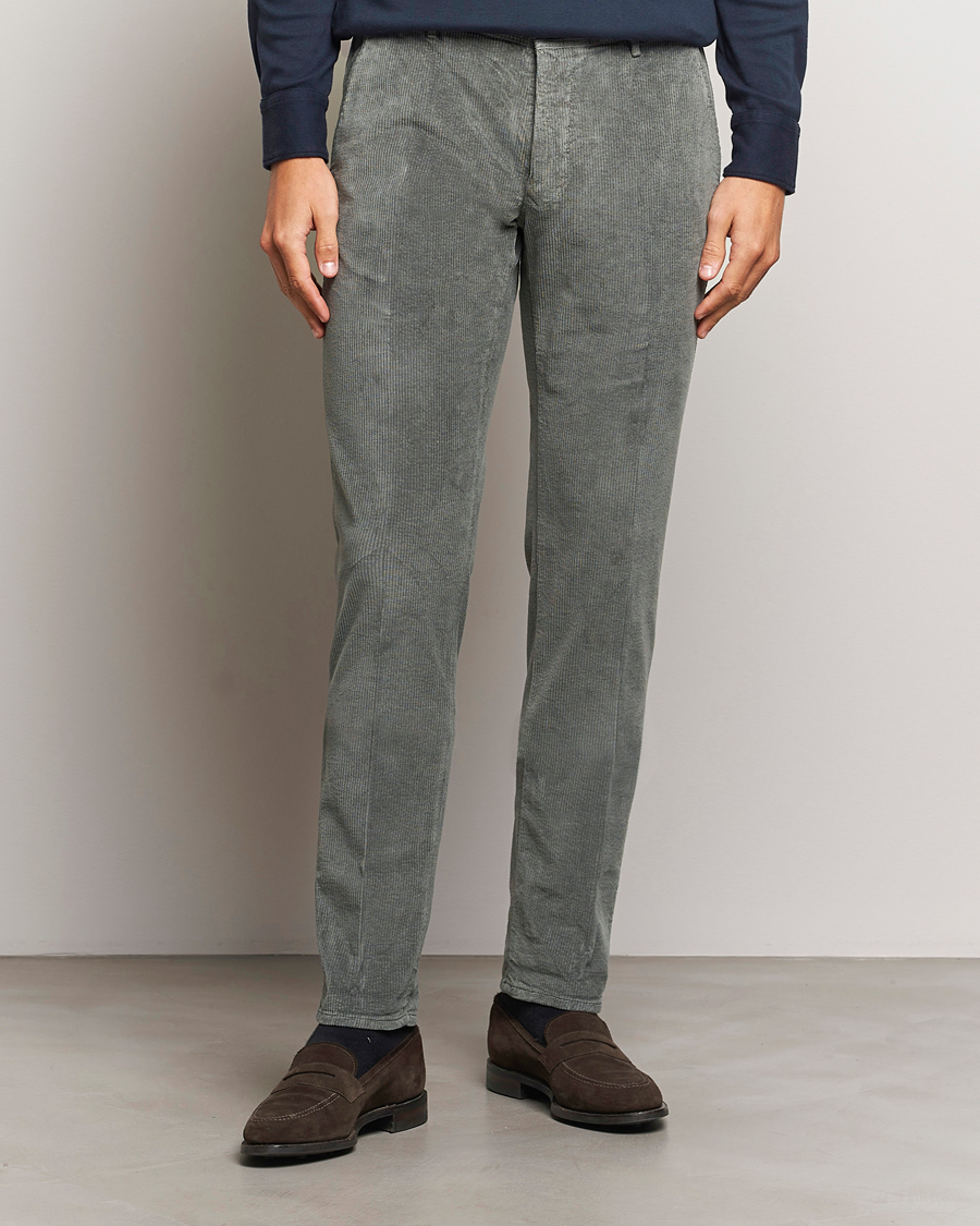 Herr |  | Incotex | Slim Fit Leisure Cord Slacks Grey