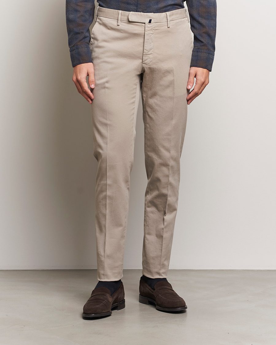 Herr |  | Incotex | Slim Fit Cotton Stretch Chinos Khaki