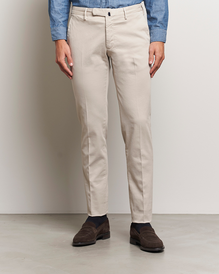 Herr |  | Incotex | Slim Fit Cotton Stretch Chinos Light Beige