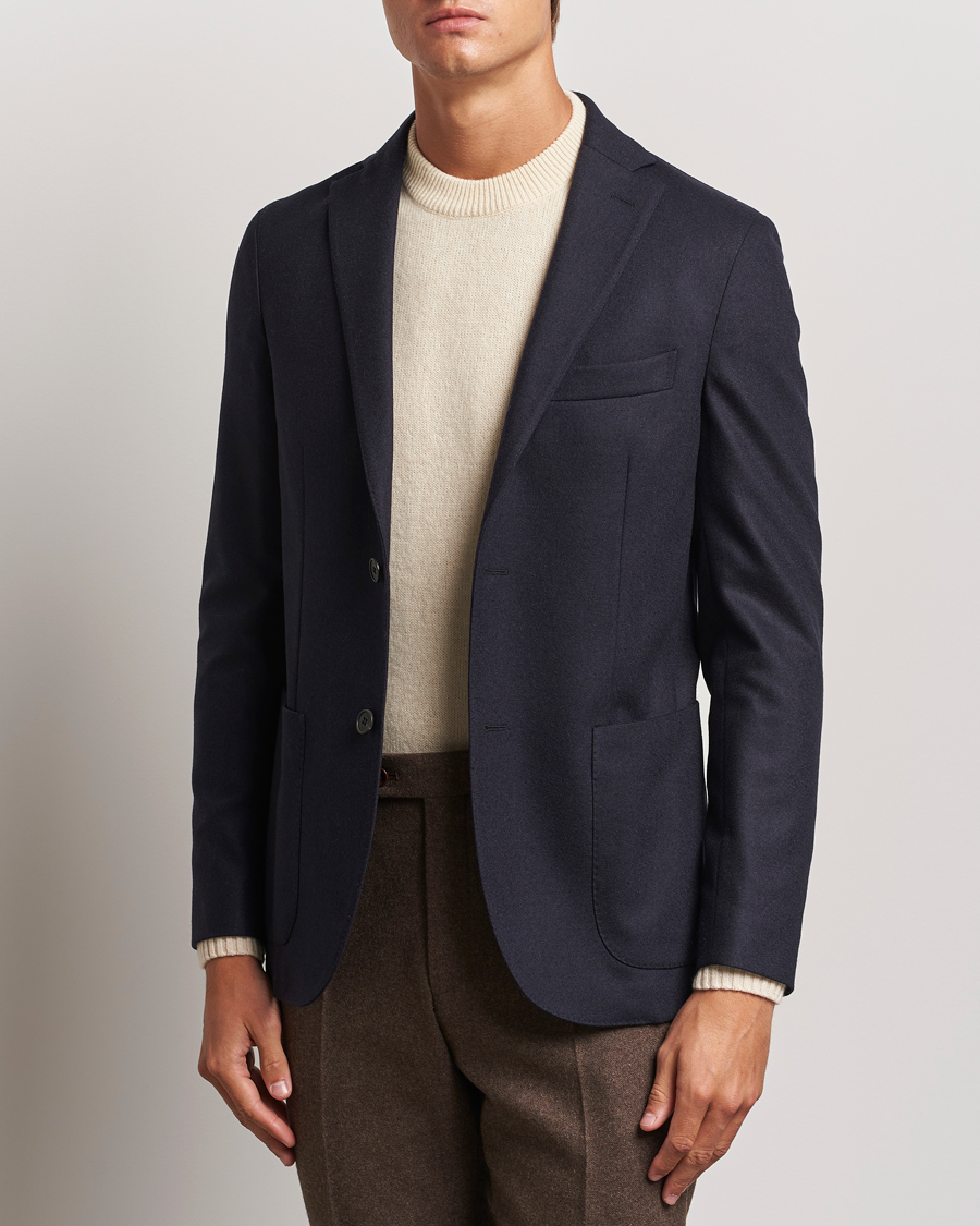 Herr |  | Incotex | Wool/Cashmere Blazer Navy