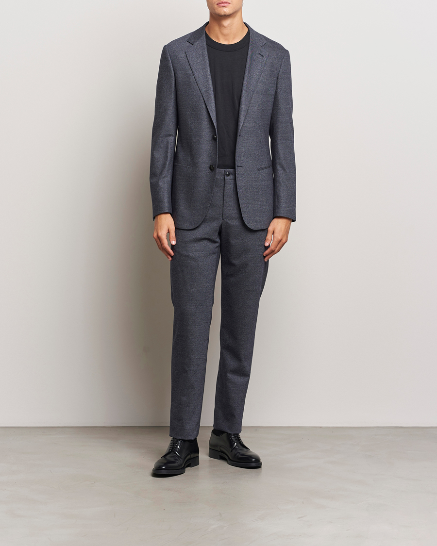 Herr |  | Giorgio Armani | Soho Wool/Cashmere Flannel Suit Navy Melange