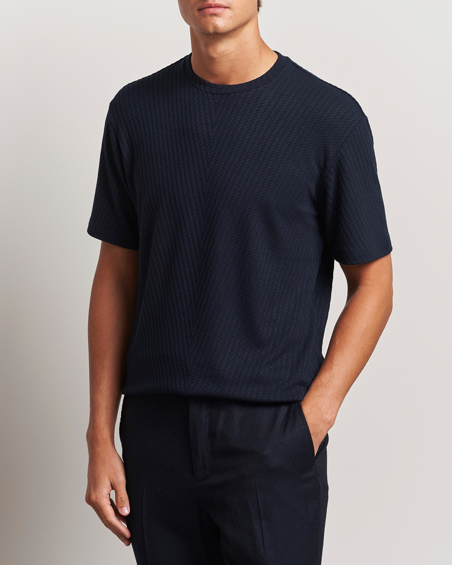 Herr |  | Giorgio Armani | Viscose/Cashmere T-Shirt Midnight