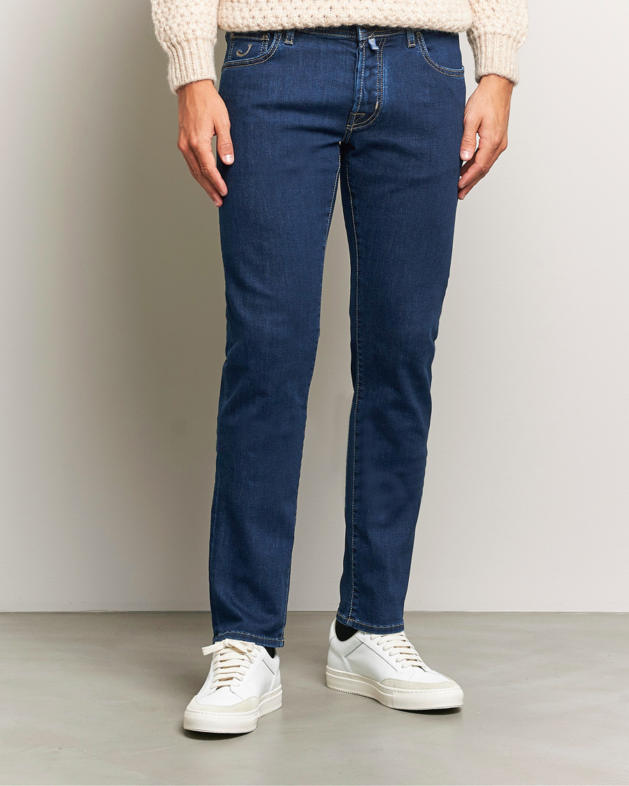 Herr |  | Jacob Cohën | Nick Slim Fit Streatch Jeans Dark Blue