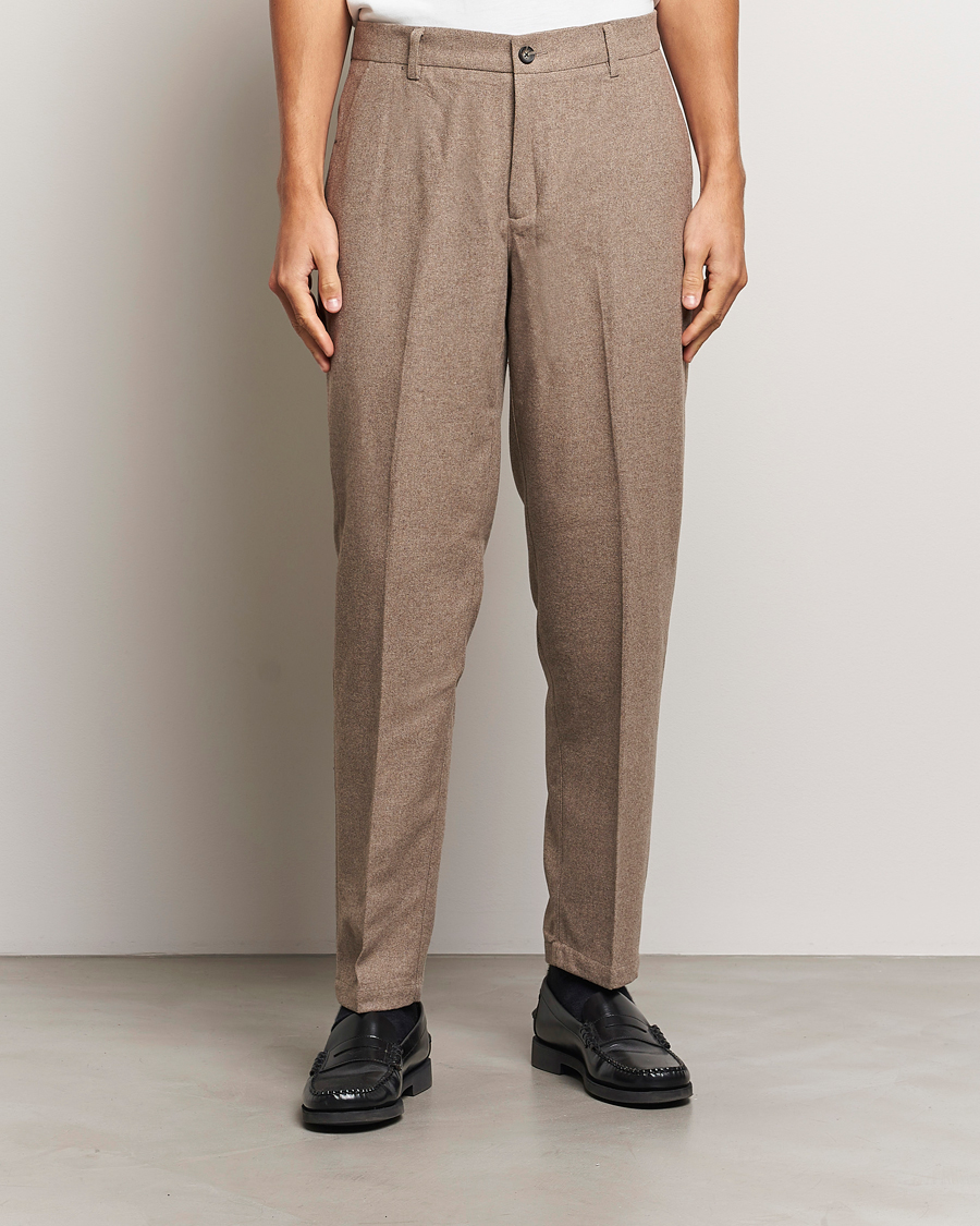 Herr |  | LES DEUX | Como Reg Wool Pants Desert Taupe Melange