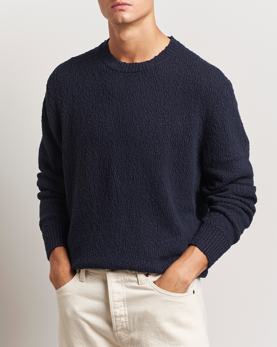 Herr |  | LES DEUX | Errol Cotton Roundneck Dark Navy