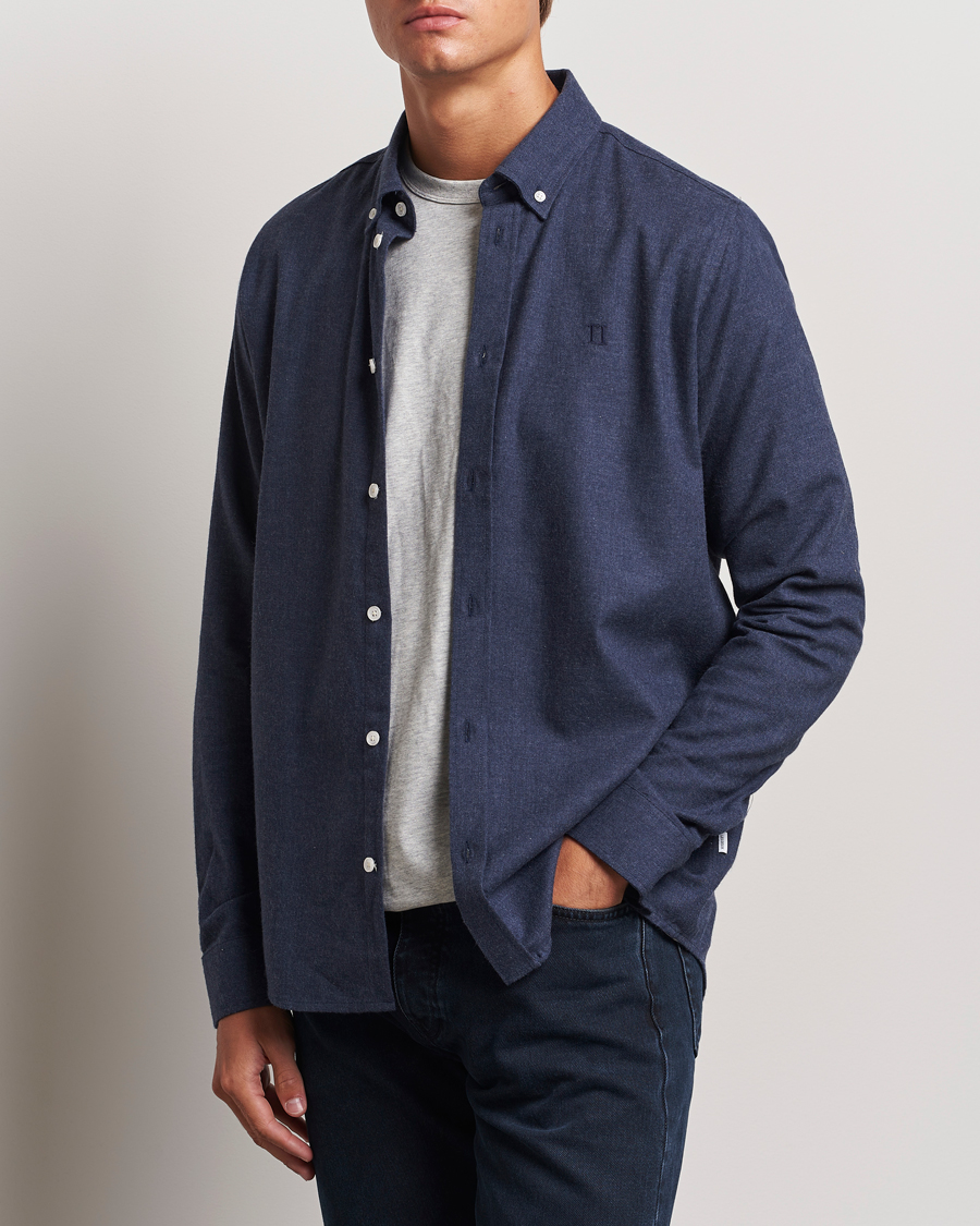 Herr |  | LES DEUX | Dessert Reg Shirt Dark Navy Melange