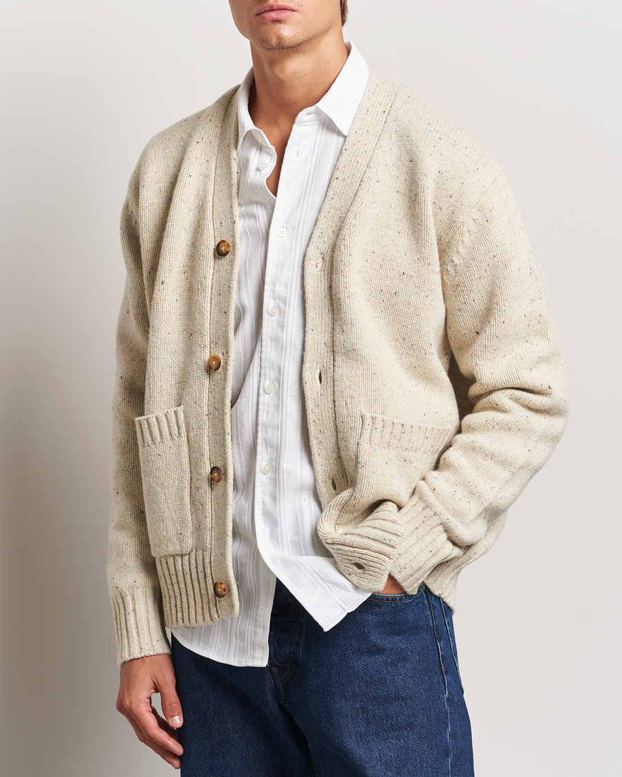 Herr |  | LES DEUX | Gary Fleck Wool Cardigan Light Sand