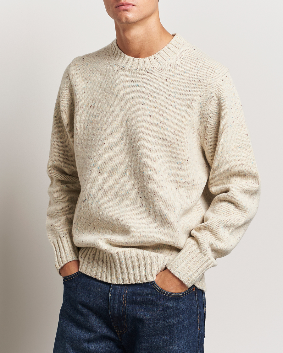 Herr |  | LES DEUX | Gary Fleck Wool Roundneck Light Sand