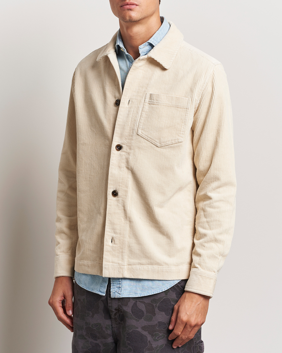 Herr |  | LES DEUX | Layton Corduroy Overshirt Ivory