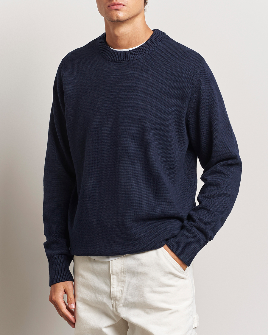 Herr |  | LES DEUX | Gary Cotton Knit 2.0 Dark Navy