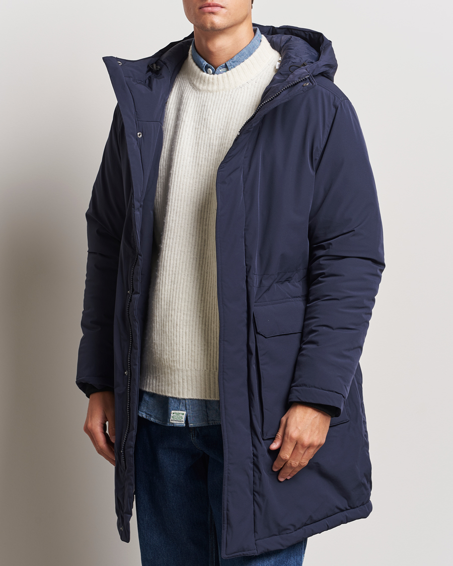 Herr |  | LES DEUX | Channing Padded Parka Coat Dark Navy