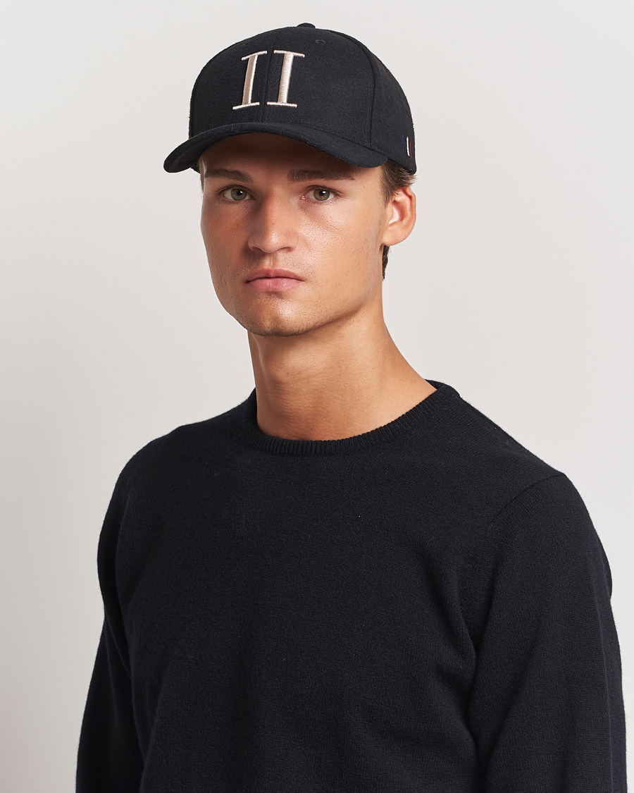 Herr |  | LES DEUX | Encore Wool Baseball Cap Black/Ivory