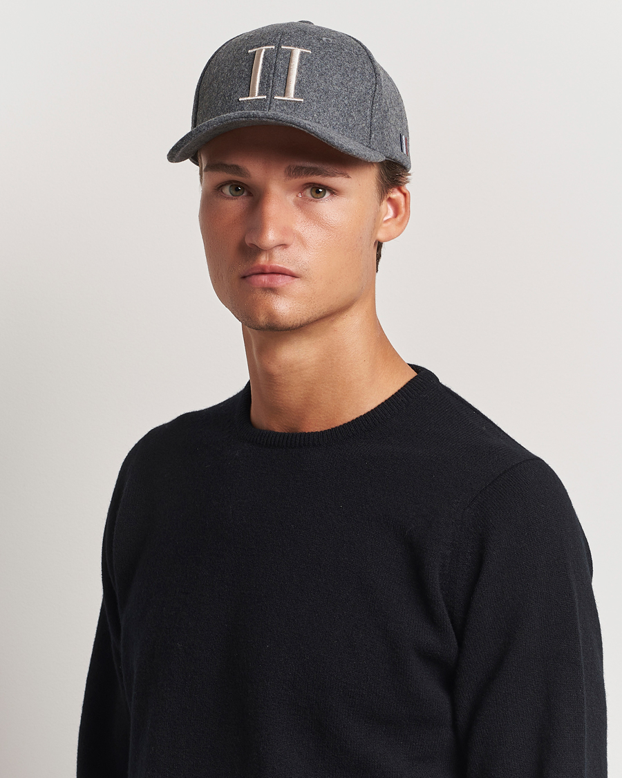 Herr |  | LES DEUX | Encore Wool Baseball Cap Light Grey Melange