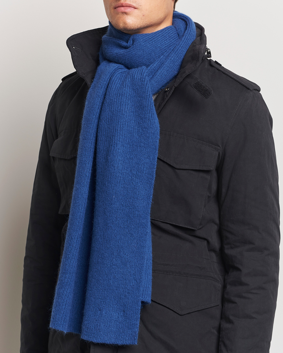 Herr |  | Le Bonnet | Lambswool/Caregora Scarf Marin