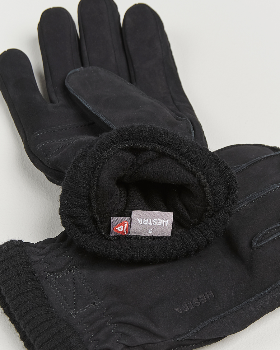 Herr |  | Hestra | Joar Primaloft Lined Nubuck Glove Black