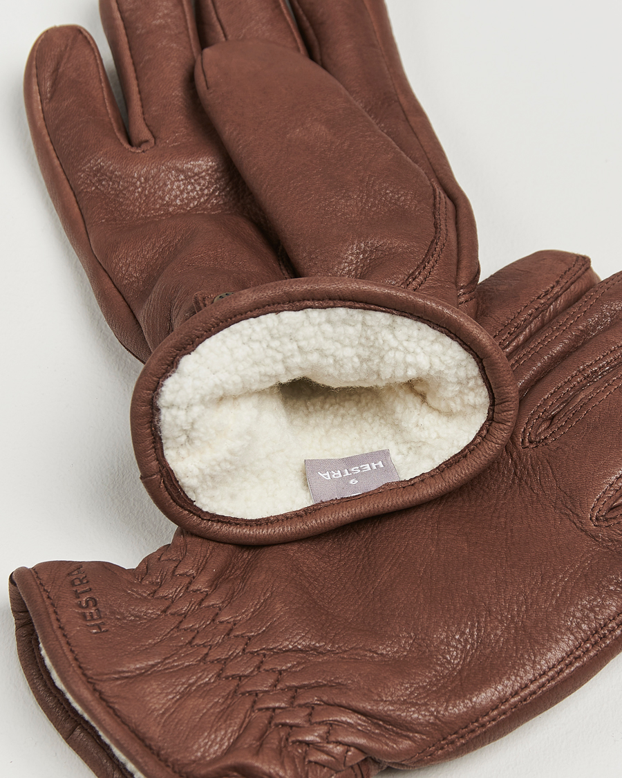 Herr |  | Hestra | Burensvik Deerskin Wool Pile Glove Cork