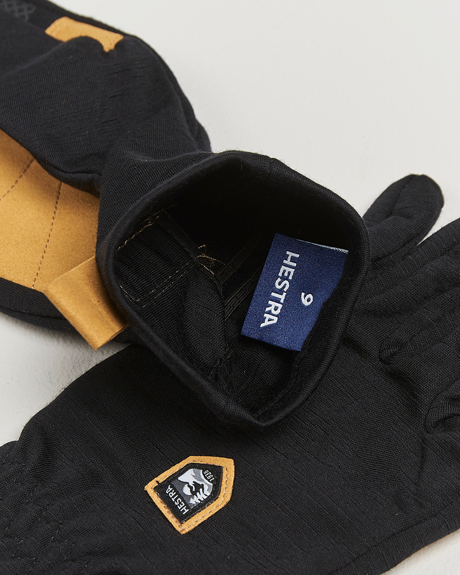 Herr |  | Hestra | Merino Windwool Liner Glove Black