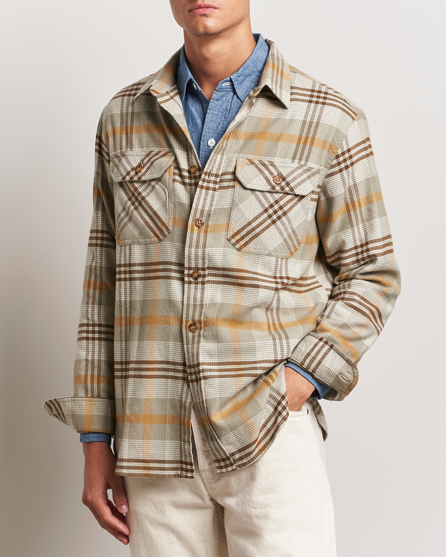 Herr |  | Pendleton | Burnside Flannel Shirt Tan Plaid