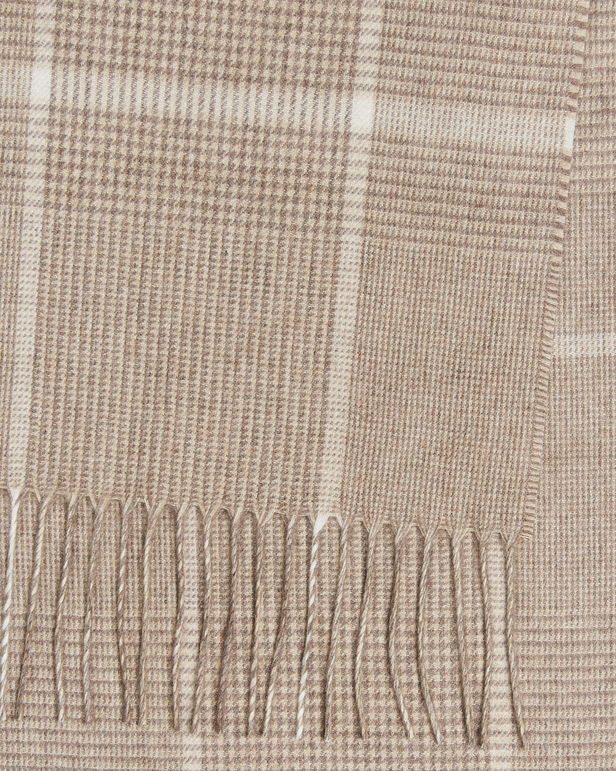 Herr |  | Piacenza Cashmere | Cashmere/Silk Overcheck Scarf Beige