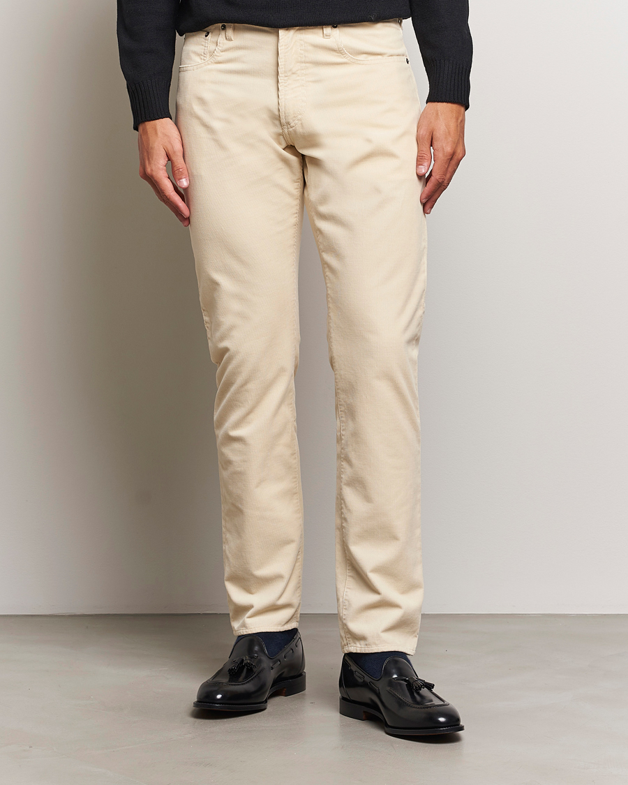 Herr |  | Ralph Lauren Purple Label | Slim Fit 5-Pocket Corduroy Pants Cream