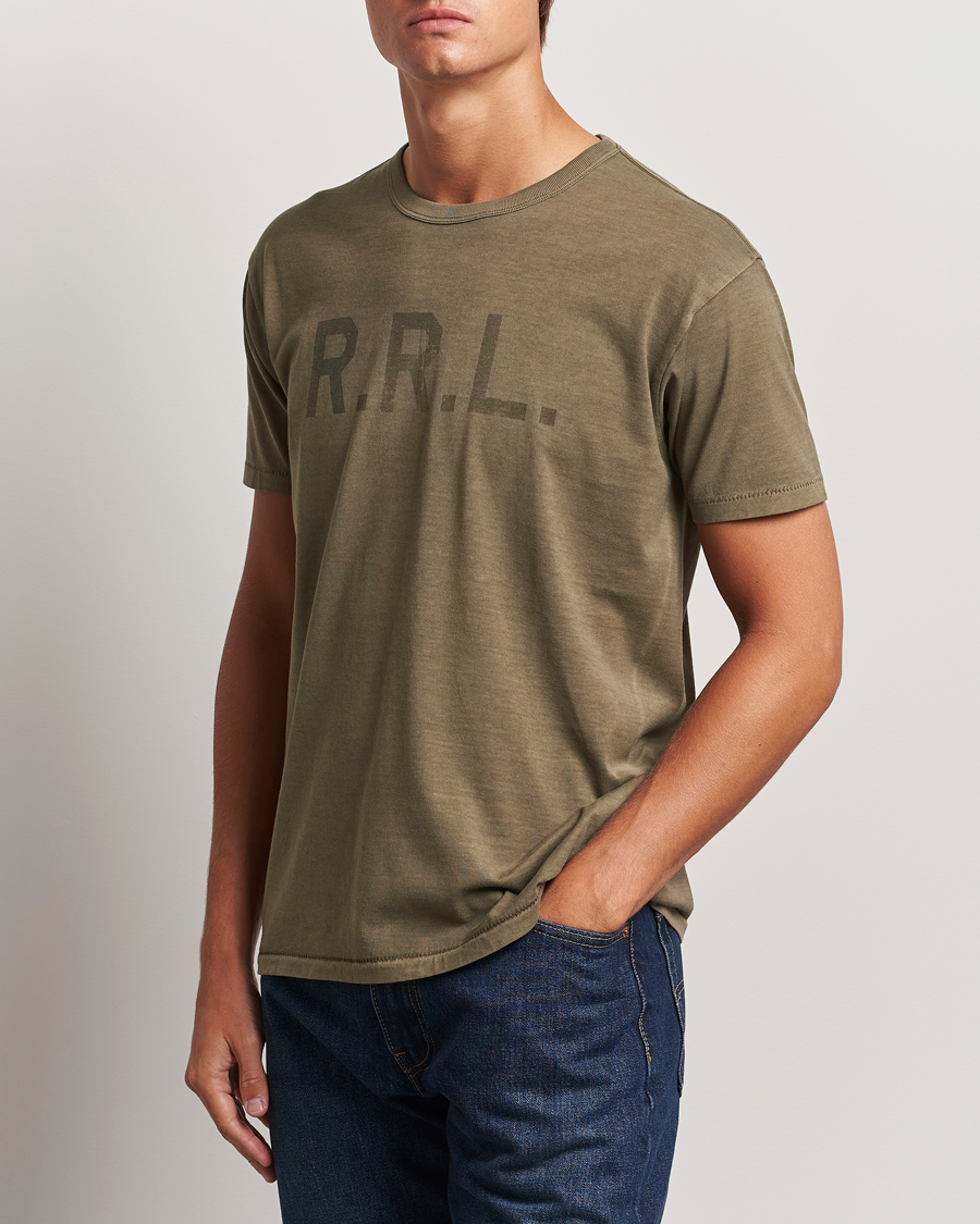 Herr |  | RRL | Graphic Short Sleeve T-Shirt Olive