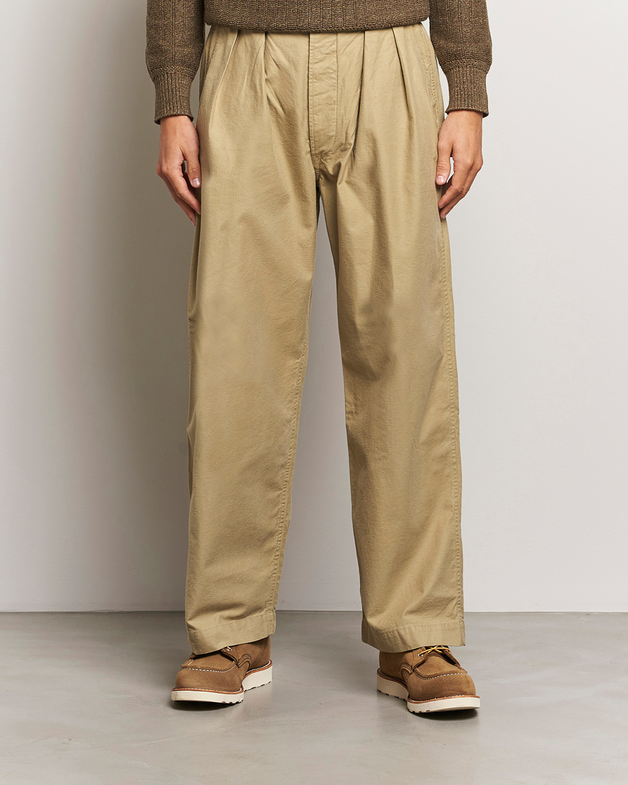 Herr |  | RRL | Hawkes Pleated Chinos Khaki