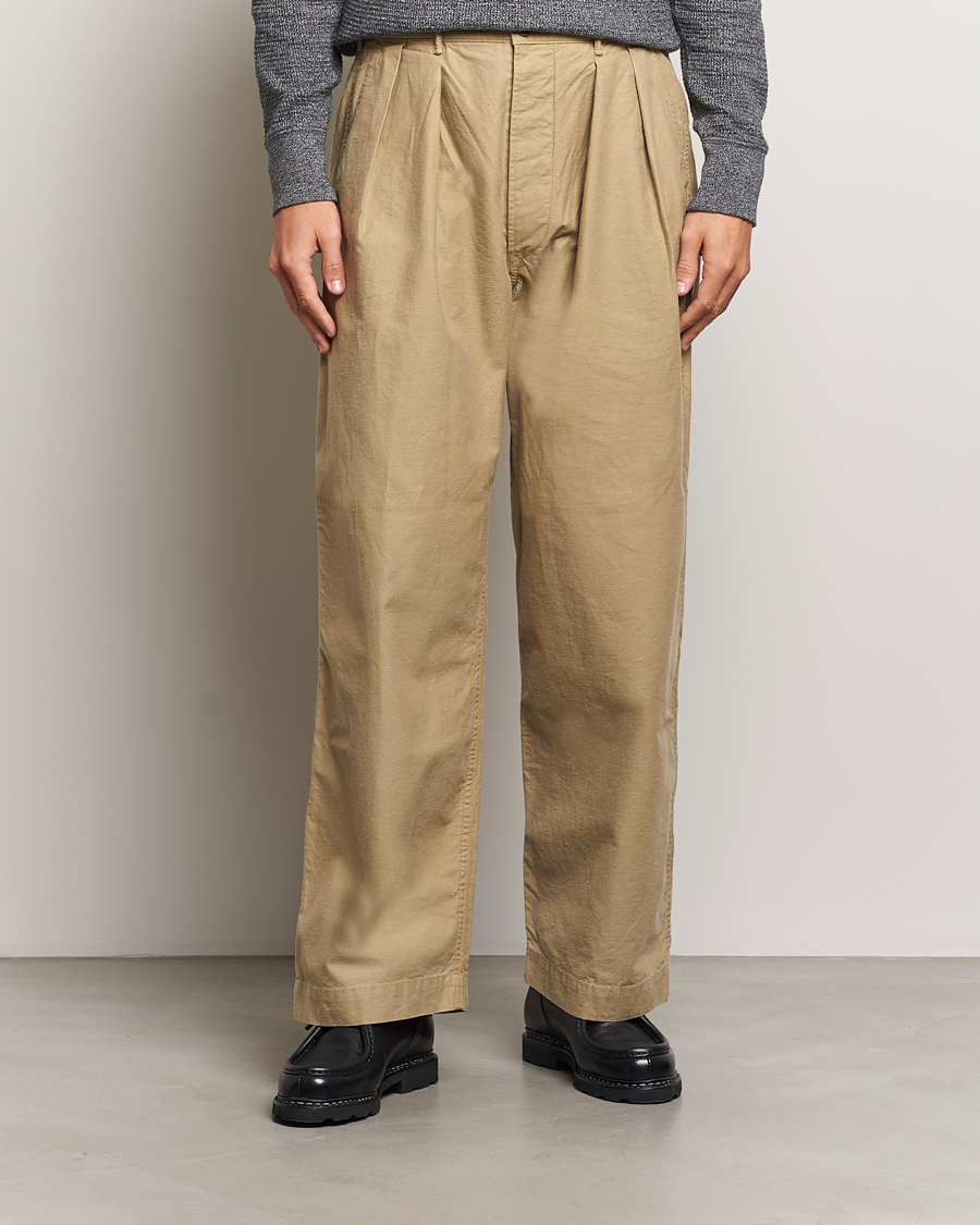 Herr |  | RRL | Hawkes Pleated Chinos Khaki