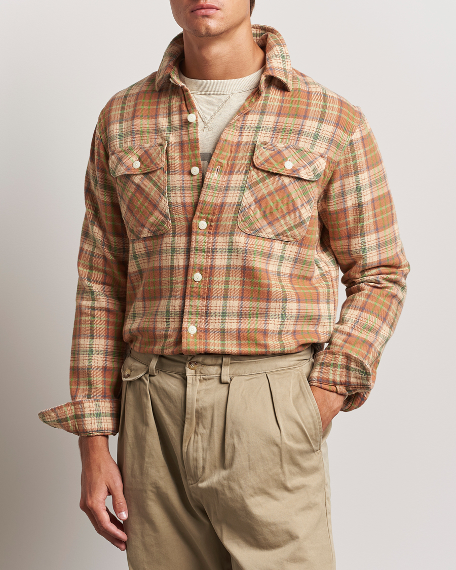 Herr |  | RRL | Matlock Plaid Shirt Orange Multi