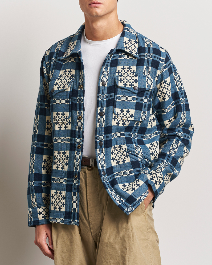 Herr |  | RRL | Brown Bear Plaid Shirt Cream/Navy