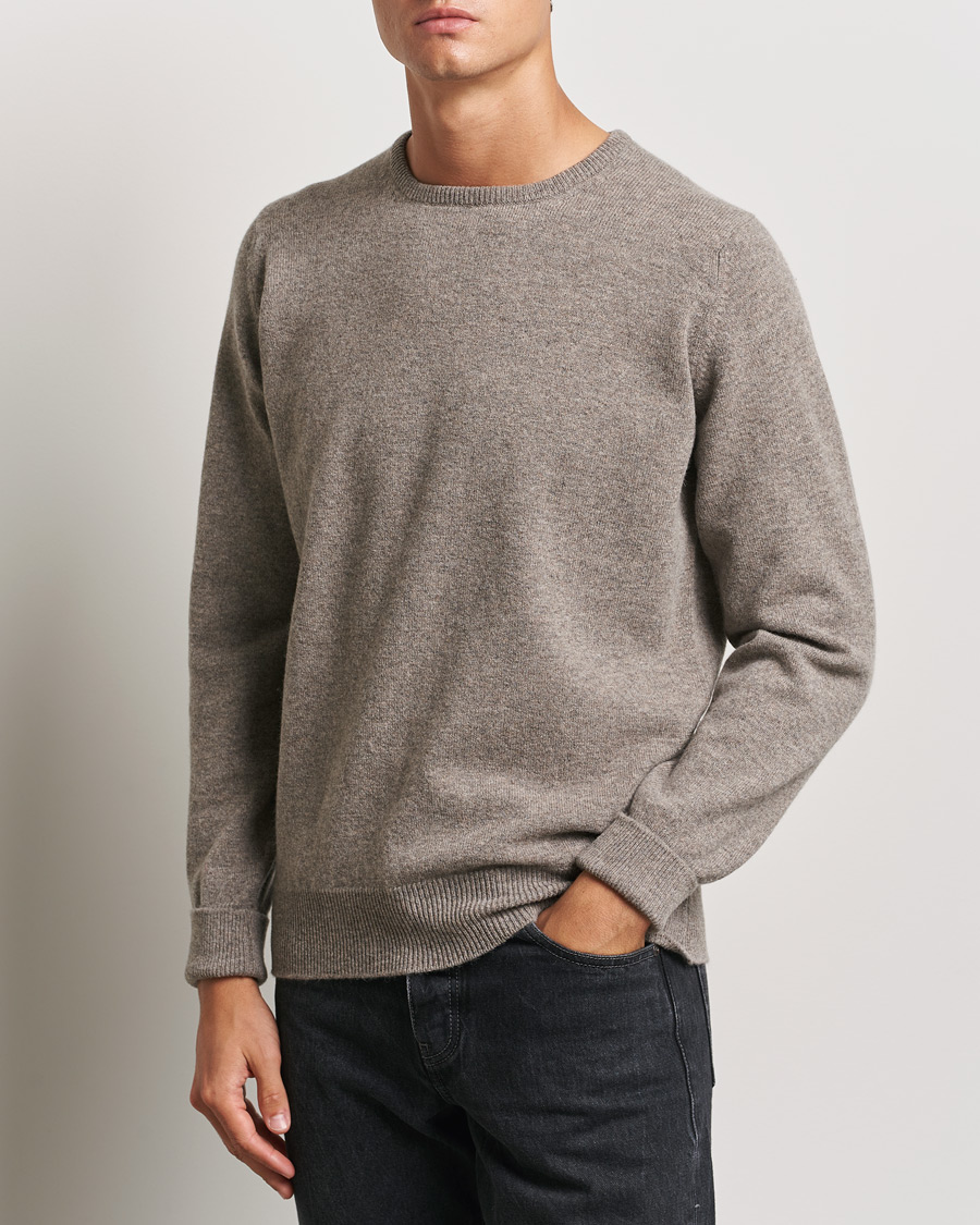 Herr | William Lockie | William Lockie | Rob Lambswool Crewneck Vole