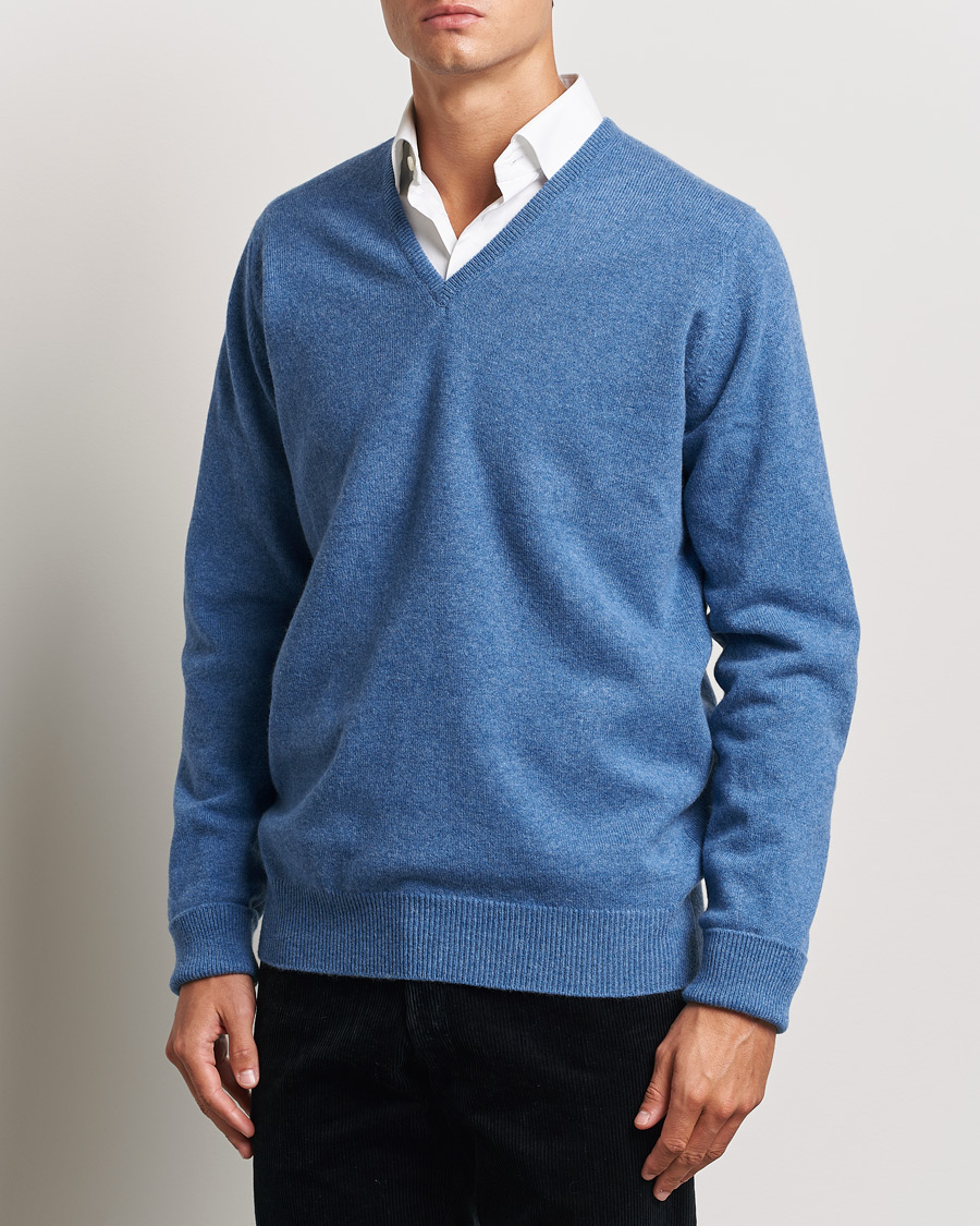 Herr | William Lockie | William Lockie | Rob Lambswool V-Neck Clyde