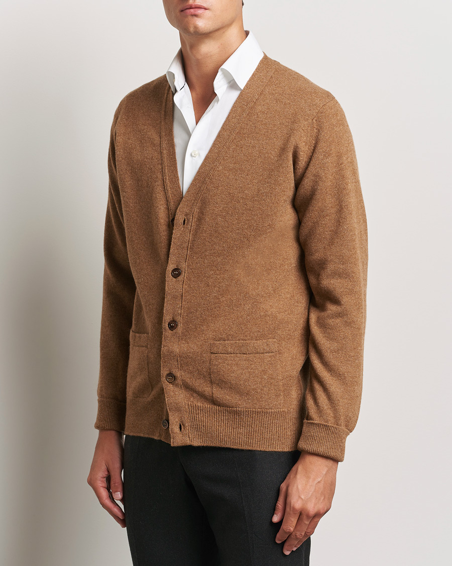 Herr |  | William Lockie | Rob Lambswool Cardigan Driftwood