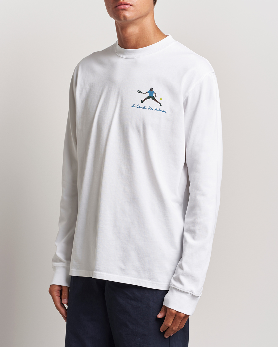 Herr | Långärmade t-shirts | Palmes | Societa Long Sleeve T-Shirt White