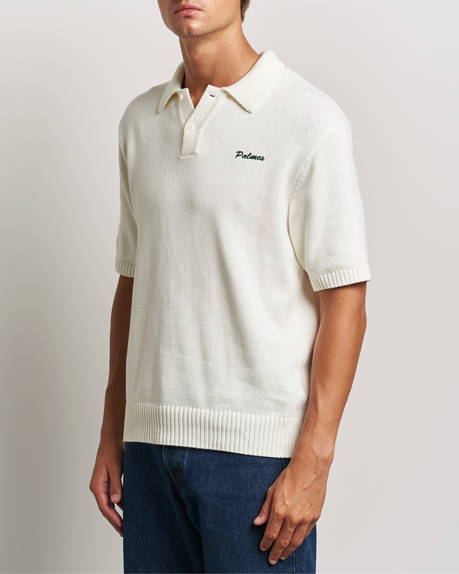 Herr |  | Palmes | Marco Knit Polo Off White