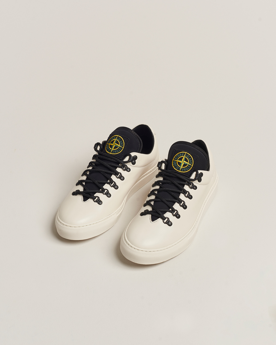 Herr | Luxury Classics | Stone Island | Leather Snekers Natural