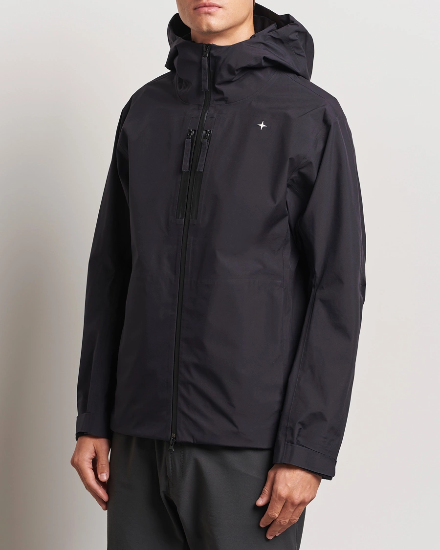 Herr |  | Stone Island | Gore-Tex Stellina Hooded Jacket Blue Marine