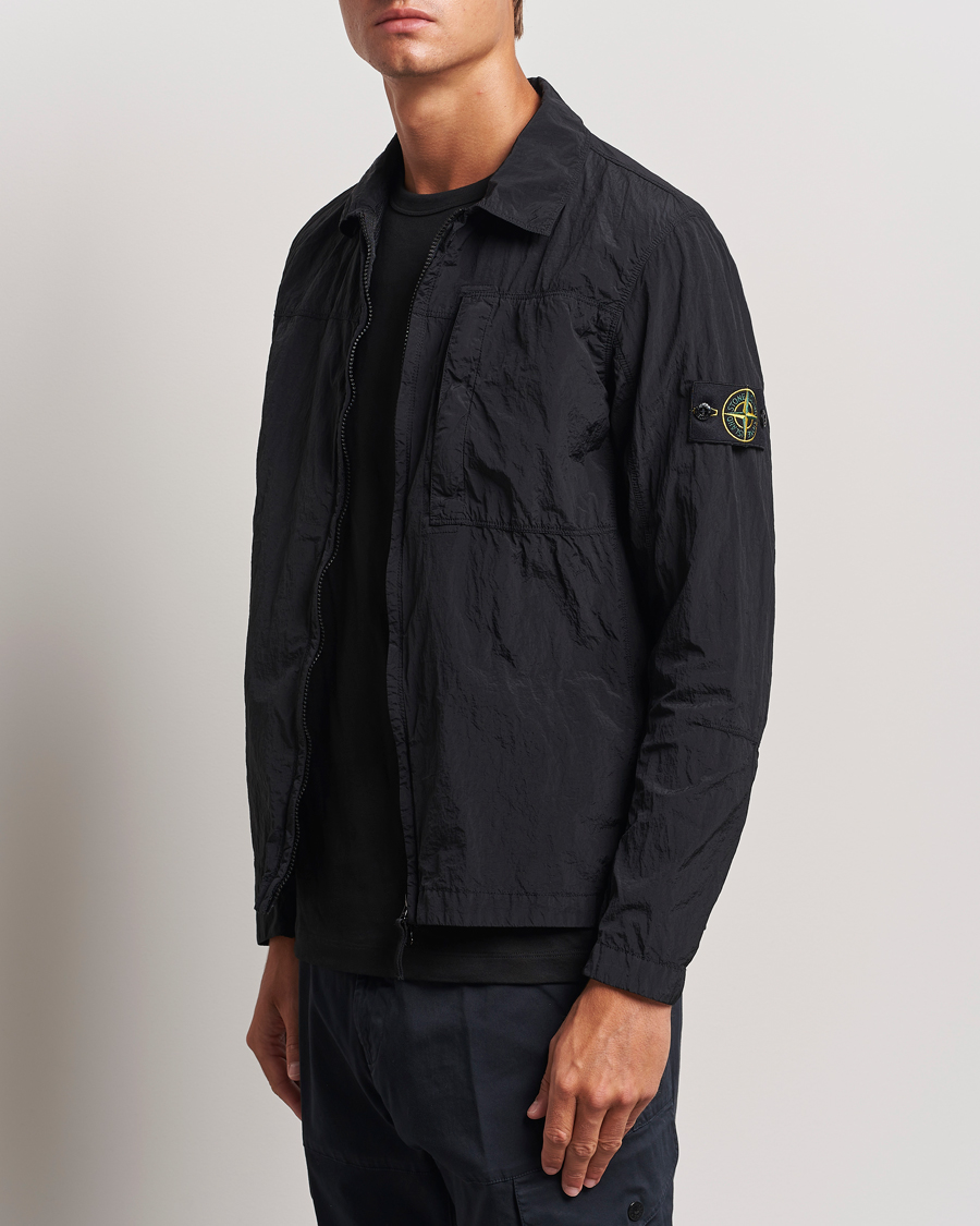 Herr | Overshirts | Stone Island | Nylon Metal Zip Overshirt Black