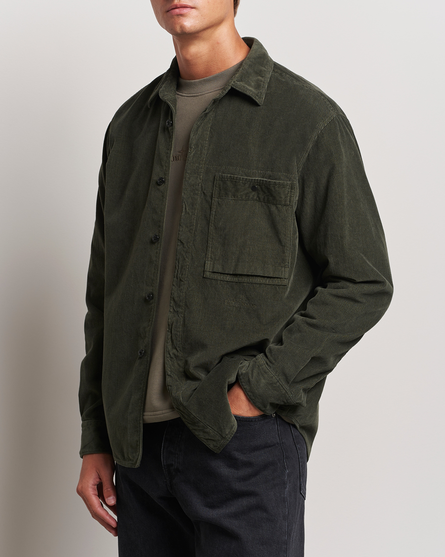 Herr |  | Stone Island | Cotton Cord Overshirt Musk