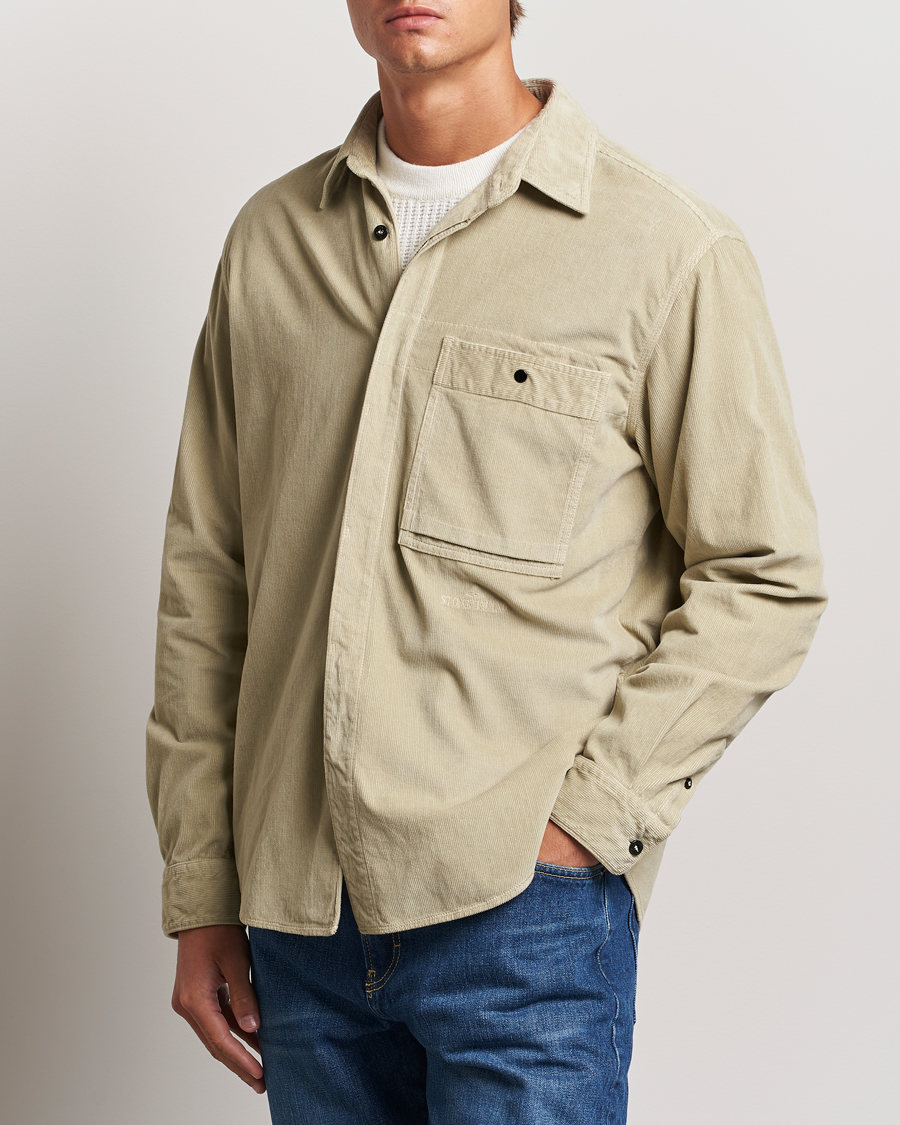 Herr | Skjortjackor | Stone Island | Cotton Cord Overshirt Plaster