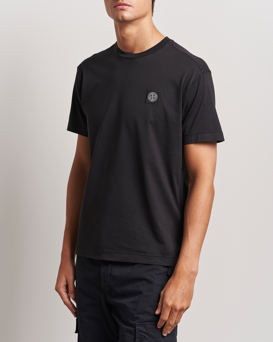 Herr |  | Stone Island | Garment Dyed Jersey T-Shirt Black