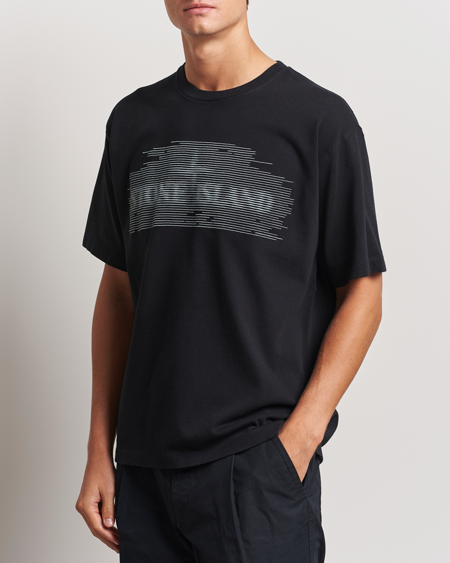 Herr |  | Stone Island | Garment Dyed Embroidery Logo T-Shirt Black