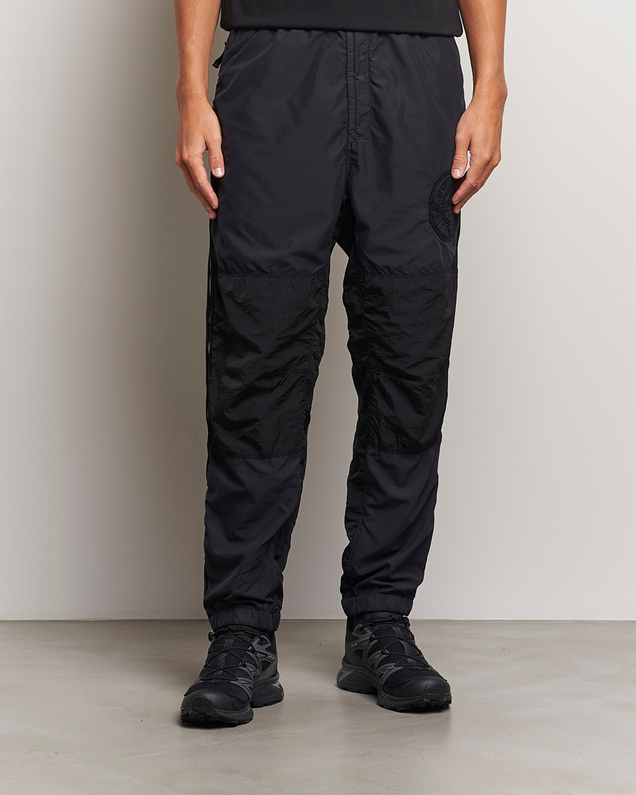 Herr | Funktionsbyxor | Stone Island | Washed Nylon Jogger Pants Black