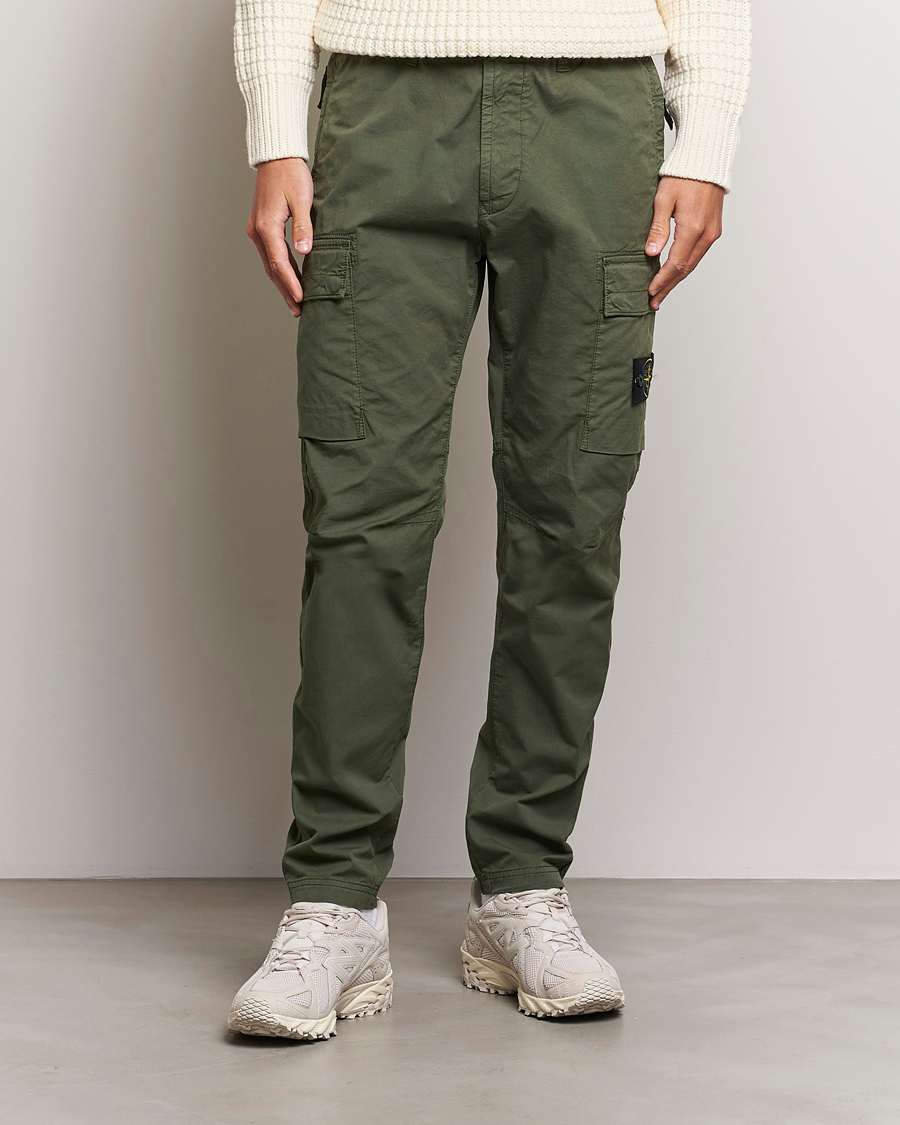 Herr | Byxor | Stone Island | Stretch Cotton Gabardine Trousers Musk