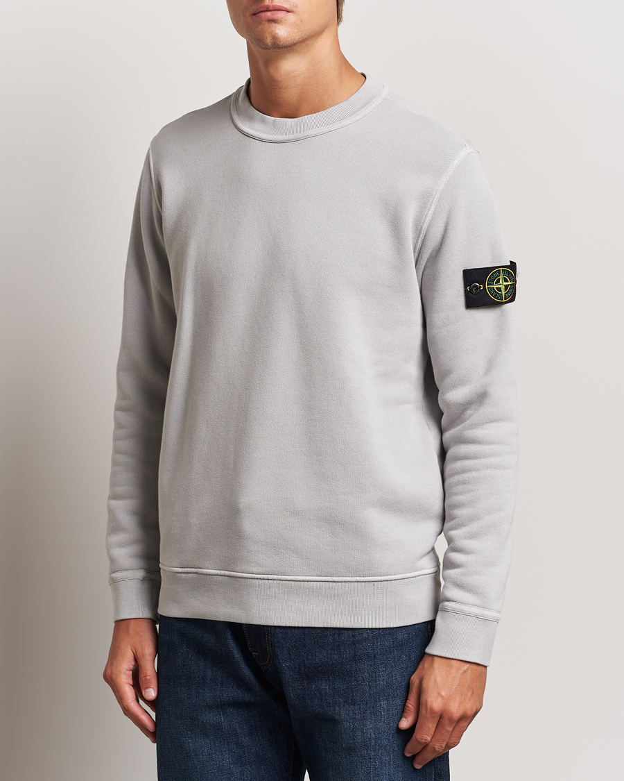 Herr | Sweatshirts | Stone Island | Old Dyed Cotton Sweatshirt Grey